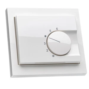 Raumthermostat inkl. Berker K.1 Rahmen polarweiß 13137009 für Fußbodenheizung - Bild 1 von 9