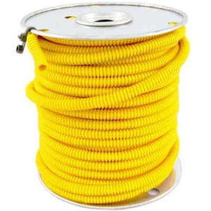 Trux 1/2 Inch Yellow Plastic Wire Loom - Sold Per Foot - Picture 1 of 1