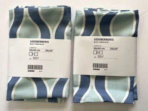 Lot of 2 Ikea Uddberberis Cushion Cover Blue/ Light Blue 20x20" Pillow Cover - Picture 1 of 5