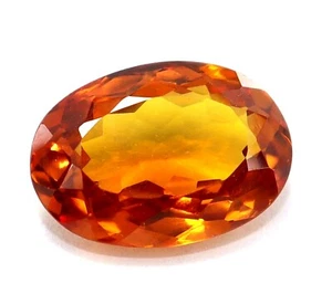 7.80 Ct Natural Certified Ceylon Orange Fire Sapphire Oval Cut Loose Gemstone - Picture 1 of 6
