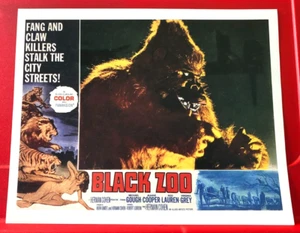 Black Zoo Michael Gough Movie/Film Lobby Card Art PICTURE / PRINT 11.5" x 9.5" - Picture 1 of 3