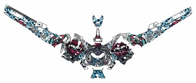 2023+ SKI DOO Gen 5 Wrap Graphics Kits SLED GRAPHIC WRAP DECALS Kiss - Image 1 of 2