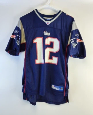 Tom Brady New England Patriots Reebok Equipment NFL Jersey Size Youth XL 18-20 - Image 1 of 4