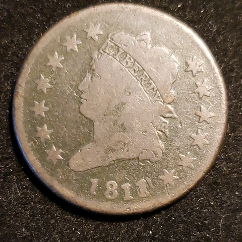 1811/0 Large Cent. A rare variety! (RHV-339) Cover
