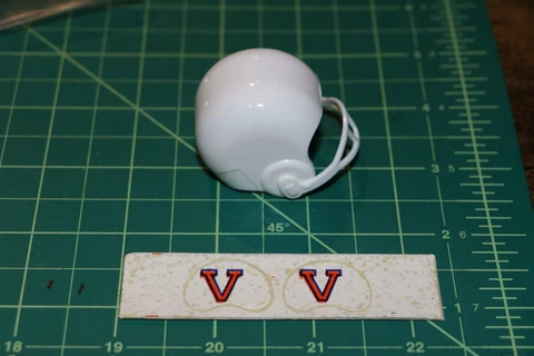 ORIGINAL 1978 NCAA Virginia Cavaliers mini gumball football helmets & decals ACC Cover