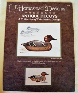 Homestead Designs Broschüre gezählt Kreuzstich 8 Diagramme antike Entenköder - Bild 1 von 8