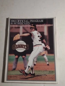 San Francisco Giants 1983 Vintage Baseball Official Score Card Magazine Vs Phils - Picture 1 of 8