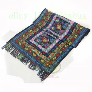 19.5" x 59" Cotton Linen blend Table Runner Yi Minority Embroidery Floral design - Picture 1 of 7