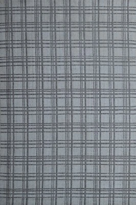 Tappeto Intrecciato 170x240 Argento Effetto Lucido Lana-Viscosa Soggiorno SH118 - Immagine 1 di 4