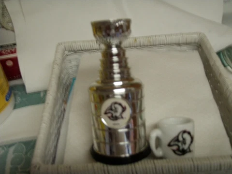 2001 BUFFALO  SABRES  LABATT STANLEY CUP & 1 INCH MINI MUG Cover