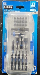 HART 31 Piece IMPACT DRIVER BIT SET w/ Magnetic Sleeve #2252 - Picture 1 of 4