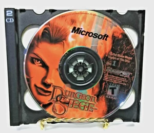 Dungeon Siege Microsoft (PC CD-ROM 2001) Disc 1 & 2 /W Case - No Manual - Picture 1 of 3