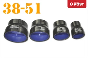 4 Ply Silicone Straight Reducer Joiner Hose Pipe 38mm-51mm 1.5" 1-1/2" 2" Black - Bild 1 von 8