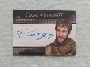 Rittenhouse Game of Thrones Philip McGinley as Anguy Auto Autograph Card