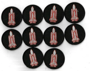 Lot of 10 SPACE SHUTTLE Patrol Patches Full Color PRIVATE Ready To Use [PH606] - Picture 1 of 1