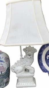 Vintage FOO DOG GUARDIAN DOG Table Lamp CHINOISERIE CHIC💕HOLLYWOOD REGENCY - Picture 1 of 5