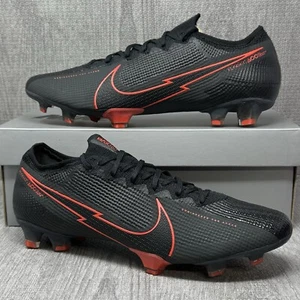 Nike Mercurial Vapor 13 Elite FG Black Red Smoke Grey AQ4176-060 Men Size 12 - Picture 1 of 12