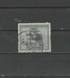 RUANDA-URUNDI , BELGIUM , 1924/26 , 5fr STAMP  , PERF , USED , CV$10 - Picture 1 of 1