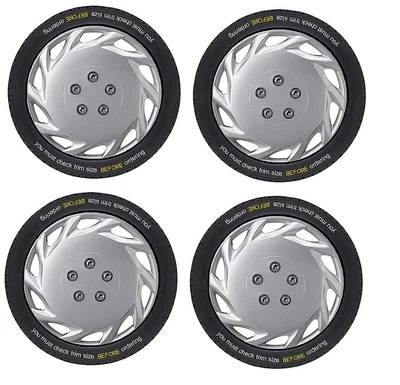 FOR SKODA Citigo 16 inch Vegas Silver Wheel Trims (2010-2016) - Image 1 of 2
