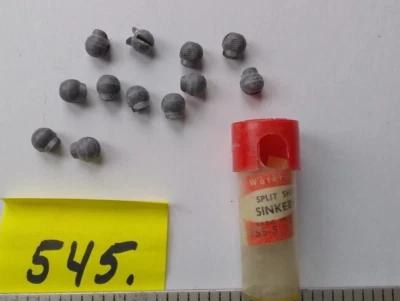 #545) Vintage Water Gremlin Co. Split Shot Sinkers TSS-5 - 12 pcs. Collectible ! - Image 1 of 4