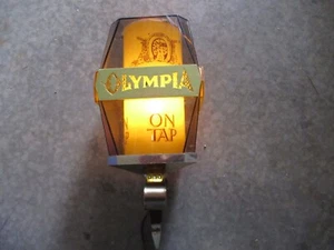 Vintage 1970s Olympia Beer On Tap Lighted Wall Sconce Beer Sign - Bild 1 von 10