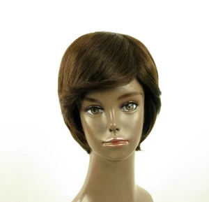 Afro Perücke Damen 100% Naturhaar Kastanie Ref. LAET 04/6 - Bild 1 von 9