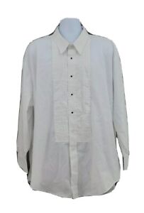 Neil Allyn Tuxedo Shirt Mens 4XL XXXXL 34/35 White Button-Up Suit Adult A36 
