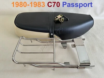 Cargo Rack & Seat, Latch for 1980-1983 Honda C70 Passport Rear Luggage Carrier. - Image 1 of 4