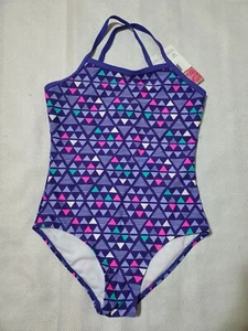 Kanu Surf Girls' Jade 1 Piece Swimsuit Purple Size 10 B4 - Picture 1 of 5
