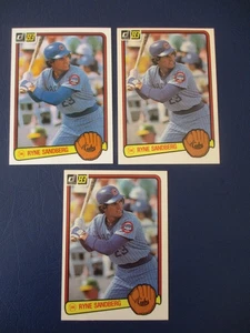 1983 Donruss - Ryne Sandberg #277 (RC) 3 Card Lot Chicago Cubs HOF - Bild 1 von 2
