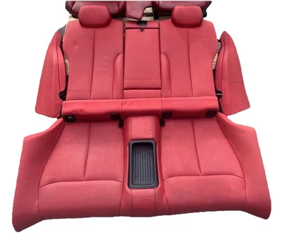 14-17 BMW 428i 435i M4 F32 F82 CUPÉ INTERIOR ASIENTOS TRASEROS JUEGO OEM ROJO Foto 1 de 4