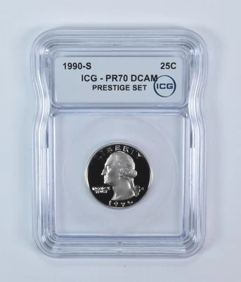 1990-S Washington Quarter Prestige Set PR70 DCAM ICG *9244 - Image 1 of 4