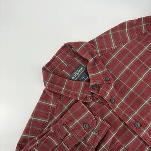 Woolrich rot kariertes langärmliges Herrenhemd mit Knopfleiste Größe Large - Bild 1 von 12