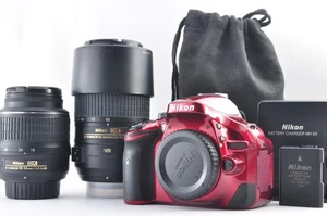 "Near Mint" Nikon D5200 24.1MP Digital SLR w/ 18-55mm & 55-300mm from JAPAN #609 - Picture 1 of 20