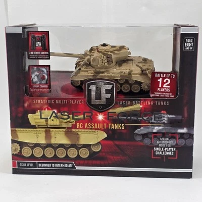 Laser Force Remote Control RC Toy Assault Tank Desert Camo - Image 1 of 4