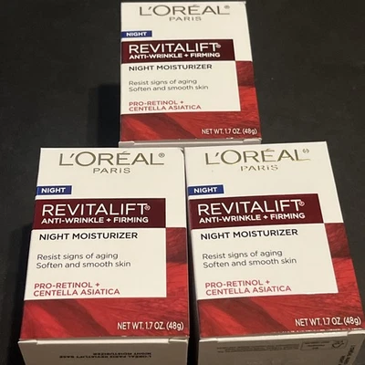Revitalift Anti-Wrinkle and Firming Night Moisturizer (1.7oz) 3 Boxes - Image 1 of 2