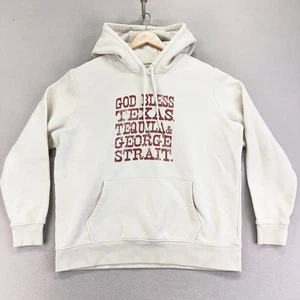 Wrangler Sudadera con Capucha Mujer L Crema Pullover Texas Tequila George Straight - Imagen 1 de 11