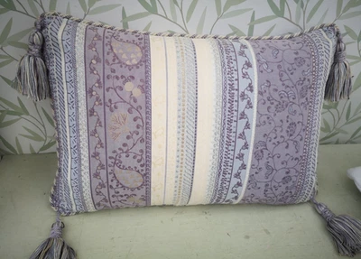 Laura Ashley  Vintage Country House Tasselled Cushion Lovely  Quality - Image 1 of 4