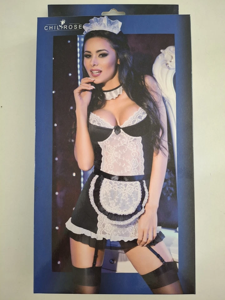 NEUF - Déguisement Erotique Soubrette by Chilirose - Taille S/M - Jeux Sexy &... - Photo 1/4