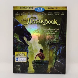 The Jungle Book Blu-ray + DVD 2016 Jon Favreau Bill Murray Live Action Adventure - Picture 1 of 8