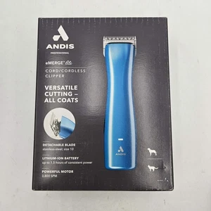 Nuevo Andis Emerge Lite AGR3 Cortapelos Inalámbrico Azul Profesional Herramienta de Cuidado del Cabello - Imagen 1 de 3