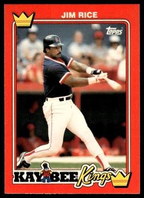1990 Topps Kay-Bee Kings of Baseball Jim Rice Boston Red Sox #27 - Image 1 of 2