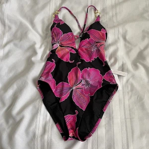 Traje de baño Trina Turk multicolor floral estándar Fleury de una pieza talla 4 - Imagen 1 de 5