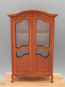 Vintage Bespaq Antique China Cabinet Dollhouse Miniature 1:12 - Picture 1 of 13