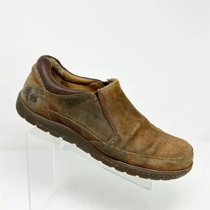 Mocasines informales sin cordones Born Nigel de cuero marrón para hombre talla 13 cómodos para el otoño - Imagen 1 de 15