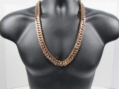 Collar de eslabones Invicta Rosetone de acero inoxidable de 14 mm - 28" Foto 1 de 3