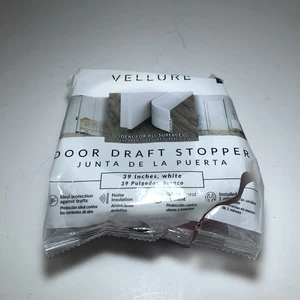 Pergament Zugluftstopper Leiste für Türen 39” L 1 7/8” W weiß jede Oberfläche LESEN - Bild 1 von 3