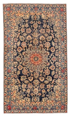 Alfombra oriental vintage anudada a mano alfombra tradicional de lana de 5'1" x 8'10" Foto 1 de 4