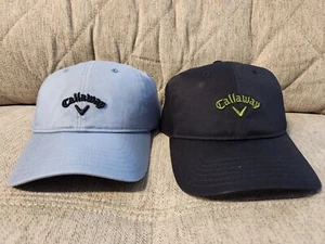 Callaway Heritage Twill Adjustable Golf Cap New Black or Lt Blue ⛳ ⛳⛳👍 - Picture 1 of 7