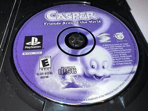 CASPER FRIENDS AROUND THE WORLD PS1 GAME ACTION ADVENTURE FAMILY FUN DISC ONLY